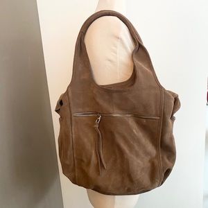 KOOBA Genuine Suede Brown Shoulder Bag